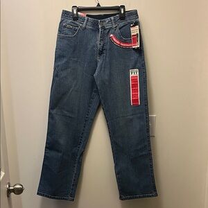 NWT Lee womens comfort fit stretch straight leg Jeans size 8 petite